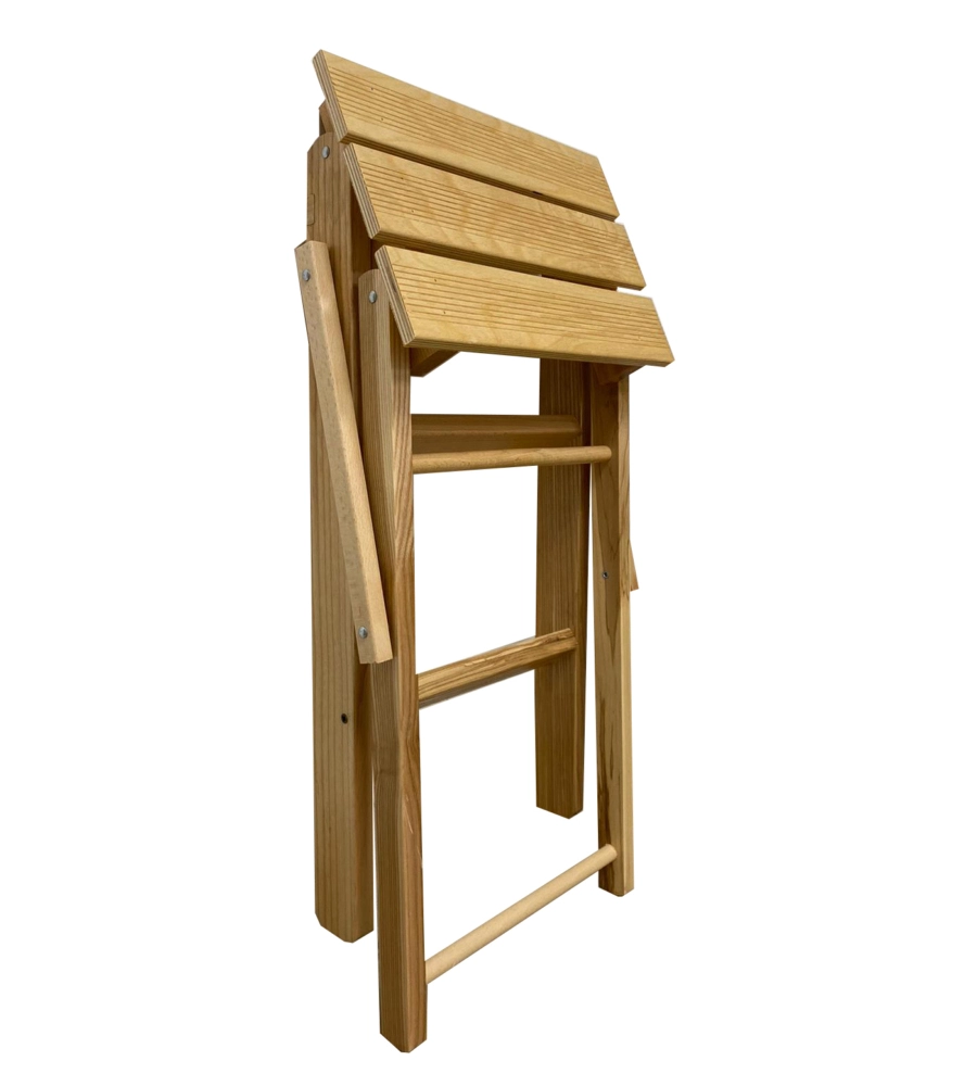 SCALETTA IN LEGNO DI FAGGIO 3 GRADINI, 55X60X32 CM